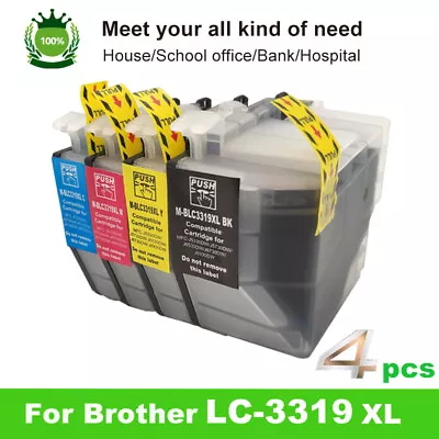 4x LC3319XL LC 3319XL Ink Cartridges For Brother MFC-J5330DW J6530DW J6930DW • $24.89