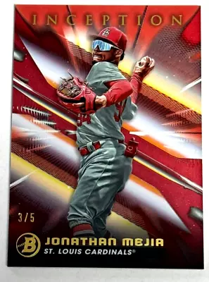 2023 Bowman Inception Jonathan Mejia #18 Red 3/5 Cardinals • $5