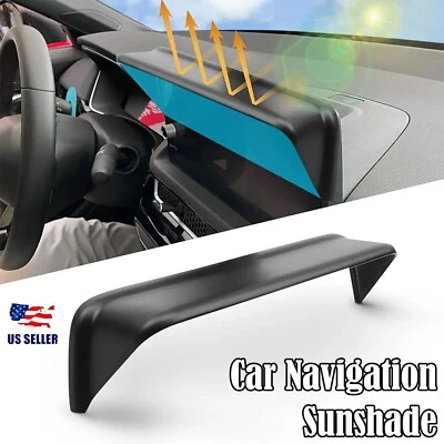 Black Car GPS Navigation Hood Visor Radio Sun-ShadeAnti-Glare Cover Accessories • $12.13