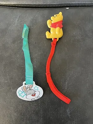 Disney Pooh Bugs Bunny Vintage Pacifier Clip Holder Baby Infant • $9