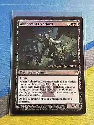 Magic The Gathering MTG Theros Prerelease Promo ABHORRENT OVERLORD Foil • $1.95