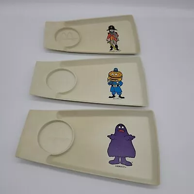 Big Mac Grimace Crook - 3 McDonald’s Happy Meal Trays Made By Simon Marketing  • $27.26