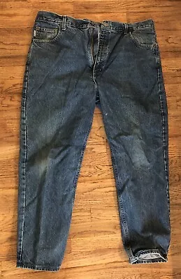 VTG Carhartt B18DST Denim Jeans 42x30 Made In USA • $20