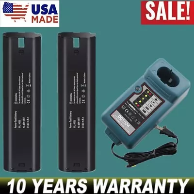 2 Packs For MAKITA 9.6 VOLT 3.6Ah Battery 9000 9001 632007-4 191681-2 9033 9102 • $17