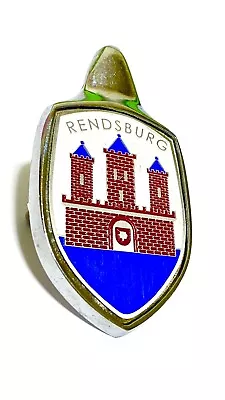 Rendsburg Red Emblem Front Hood Badge Crest Base Screws Vw Bug Beetle 1951-1963 • $39.99