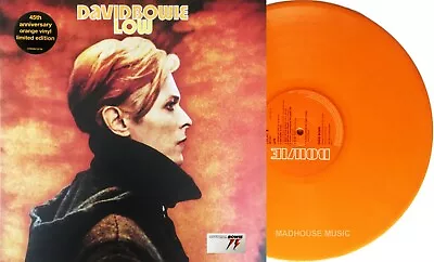 DAVID BOWIE LP LOW 45th Anniversary ORANGE VINYL Limited +Hype STICKERS SEALED • $67.39