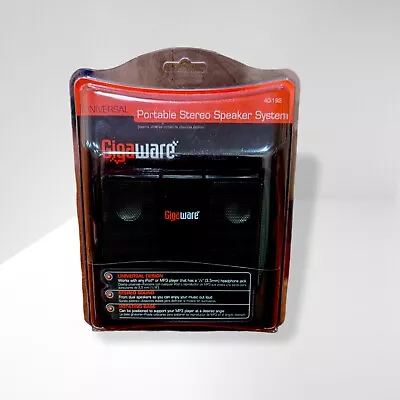GigaWare Universal Portable Stereo Speaker System Mp3 Player NEW Factory Sealed! • $15.99