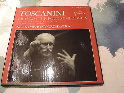TOSCANINI Brahms Four Symphonies RCA VICTROLA VIC-6400 4LP Box Set • $7.68