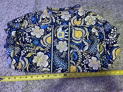 Vera Bradley Ellie Blue Elephant Paisley Floral Retired Large Travel Tote Bag • $39