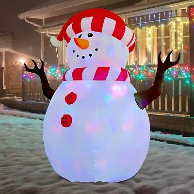 5ft  Waterproof Round Frosty The Snowman Christmas Air Inflatable Outdoor Use  • $66.49