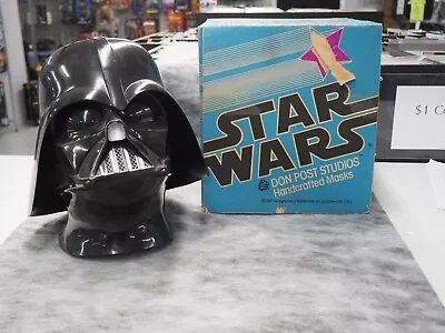 Vintage Star Wars Don Post Darth Vader Helmet Mask With Original Box • $10