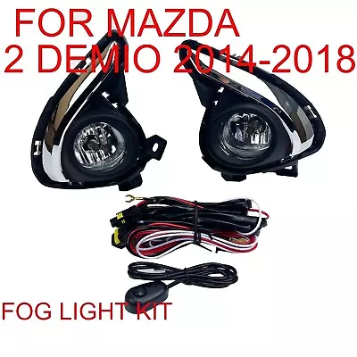 Driving Fog Light Lamp W/Bezel For Mazda 2 Demio 5Door DJ DL Hatcback 2014-2018 • $84.45