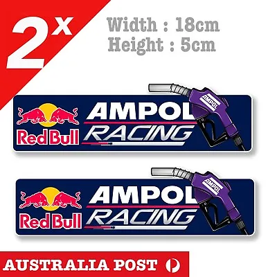 RED BULL AMPOL Racing Team Logo Bar Fridge Petrol Station Sticker • $7.80