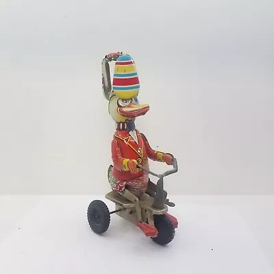 West Germany Recast Tin Duck Riding Tricycle Toy - Functional • $20