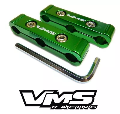 2pc Vms Racing 3 Hole V6 V12 Spark Plug Wire Dividers Separators - Green • $11.99