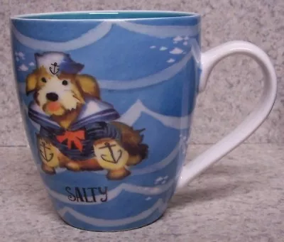 Coffee Mug Animal Dog Salty Nautical NEW Geoff Allen 17 Ounce Cup With Gift Box • $27.50