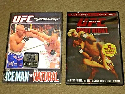 ~SEALED~ UFC LIDDELL Vs COUTURE TRILOGY DVD (new) + BEST OF FIGHT NIGHT LIVE Lot • $8.99