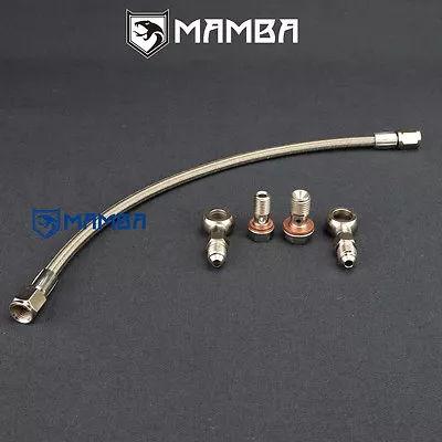 Turbo Oil Feed Line Mitsubishi Lancer GSR 4G93T 1.8T TD04L / Header To Turbo • $41.58