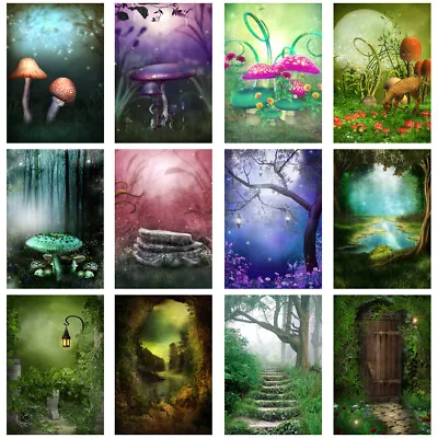 Nature Forest Fairyland Photography Backdrop Pictures Print Home Wall Art Decor • £10.15