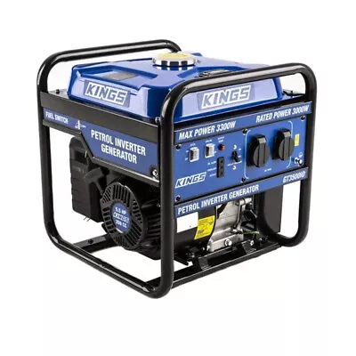 Kings 3300W Pure Sine Wave Inverter Generator 3.0 KVA Petrol Portable Camping • $399