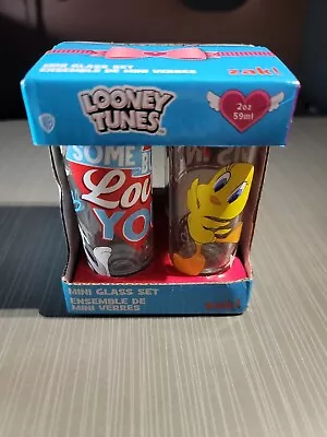 Zak! Looney Tunes 2oz Mini Glass Set • $25