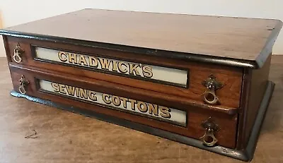 £375 • Buy Vintage Chadwicks Sewing Cottons Haberdashery Shop Counter Display Drawers