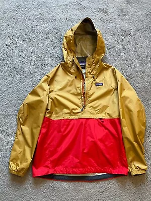 Patagonia TorrentShell Rain Jacket Pullover Hooded H2NO Half Zip Stowaway Mens M • $62