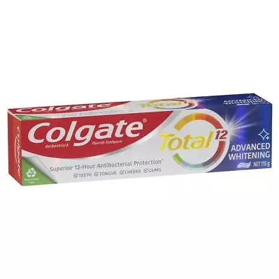 Colgate Total Advanced Whitening Antibacterial Fluoride Toothpaste 115g • $5.99