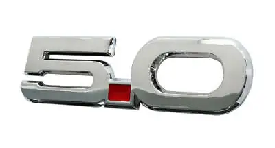 2015-2023 Ford Mustang GT 5.0 Coyote V8 5-3/8  Chrome & Red Fender Emblem • $13.95