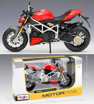 MAISTO 1:12 DUCATI Streetfighter S DIECAST MOTORCYCLE BIKE MODEL Toy GIFT NIB • $23.19