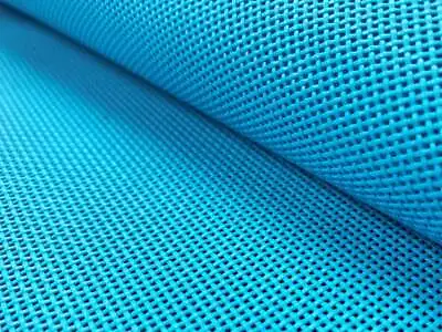 71  Wide Turquoise Blue Outdoor Water Resistant Marine Mesh Sling Vinyl Fabric • $36