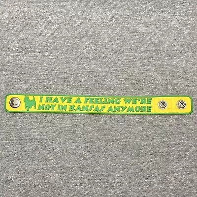 Rare ATA-Boy Wizard Of Oz Adjustable Snap Rubber Bracelet - Toto Not In Kansas • $9.95