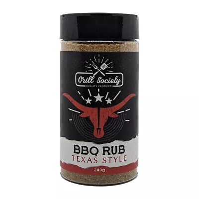 Grill Society Texas Style Barbeque/Grill Spice Rub BBQ Gourmet Seasoning 240g • $21