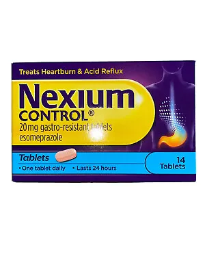 £8.65 • Buy Nexium Control 24H Heartburn Acid Reflux Relief 20mg Tablets - 14