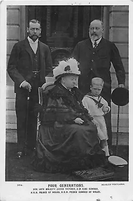 Postcard Royalty Queen Victoria  Four Generations • £4.65