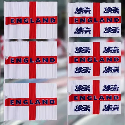 6X England Car Window Flags St Georges Cross World Cup 2018 Pub Football • £5.99