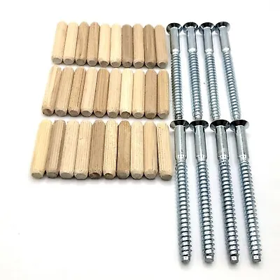 Hardware Kit For IKEA EXPEDIT 2x4 Shelf - All Screws (104323) & Dowels (101352) • £18.20