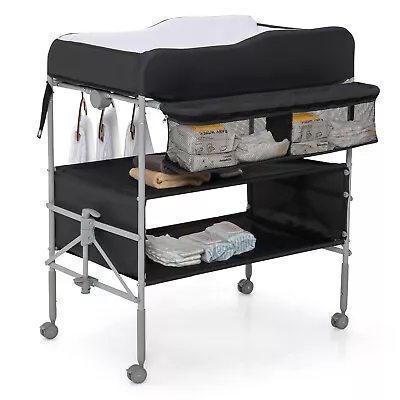 Foldable Infant Diaper Changing Station Portable Baby Changing Table Newborn • £74.95