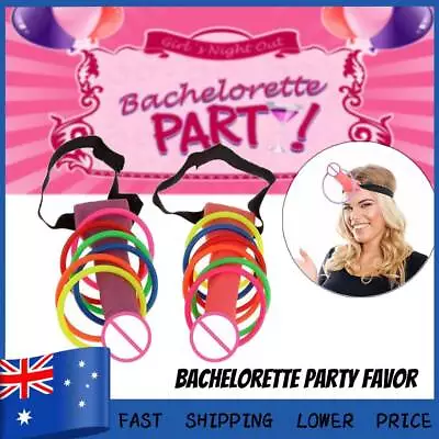 2 Set Bachelorette Party Night Out Hen Ring Toss Games Novelty Toys Supplies • $18.43