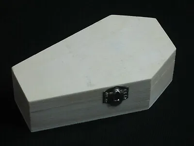 $16.99 • Buy Unfinished Mini Wood Coffin Hinged Latched Halloween Craft Wooden Casket Box