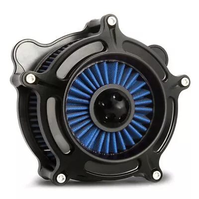 Spike Turbine Air Cleaner Filter For Harley Sportster 883 XL1200 91-23 Ops Black • $103.55