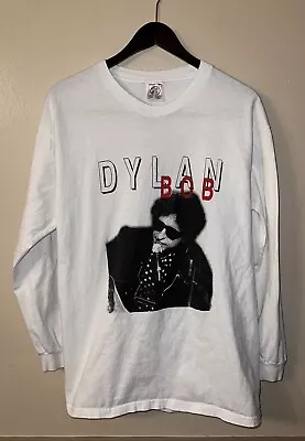 Vintage 1998 Bob Dylan The Never Ending Tour Long Sleeve T Shirt Size L • $62.99