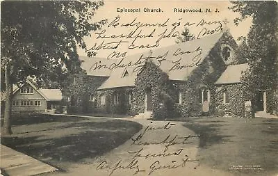 $6 • Buy Ridgewood New Jersey~All Covered In Ivy, Episcopal Church~Remodeled House~c1915