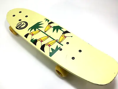 Variflex Skoot Skate 1980s Retro Yellow Skate Board Toucan Bird • $19.99