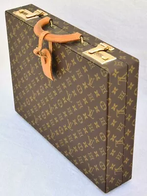 Vintage Louis Vuitton Hard Briefcase With Combination Set Lock Monogram • $1890