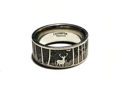 Lashbrook Titanium Elk Mountain Band Size 9 • $135