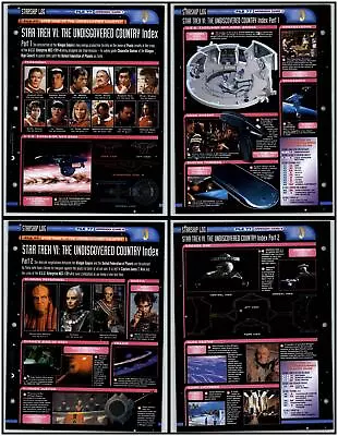 £1.99 • Buy Star Trek VI: Undiscovered Country Index - Log - Star Trek Fact File 2 Pages