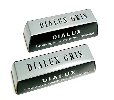 Dialux Grey Polishing Compound Rouge Gris Dialux Gray Stainless Polish 2 Bars • $13.50