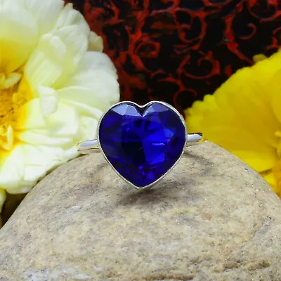 Fantastic Tanzanite Gemstone 925 Sterling Silver Handmade Ring All Size • £16.66