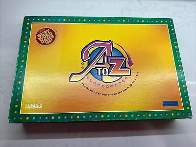 1996 Fundex A TO Z Vintage Word Game Missing 8 Counters And Manual • $24.99